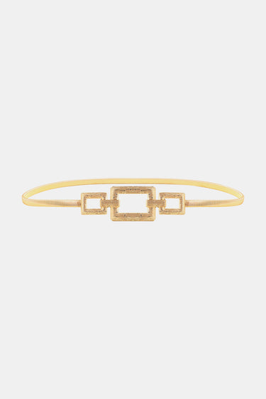 Square Shape Zinc Alloy Buckle Iron Belt